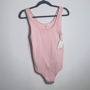 NWT Ribbed Pink Bodysuit